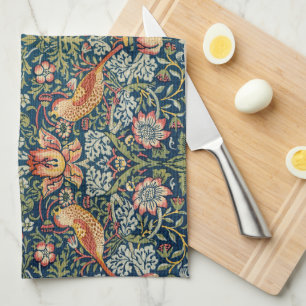 William Morris Strawberry Thief kitchen towel 