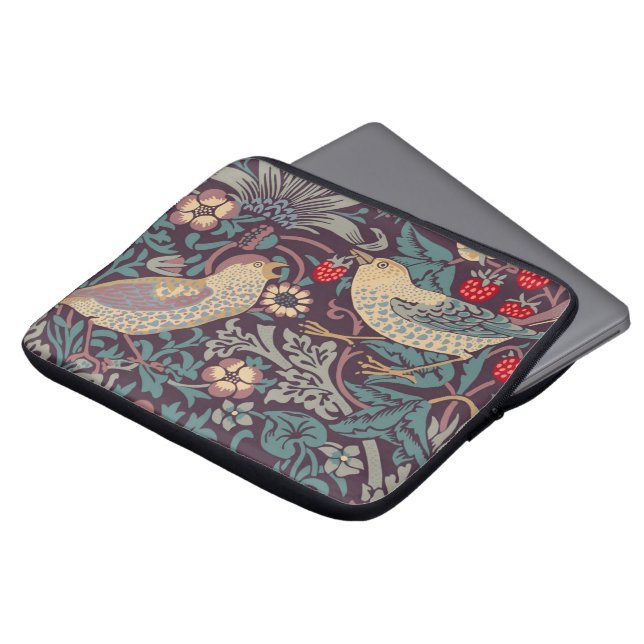 William Morris Strawberry Thief Laptop Sleeve (Front Top)
