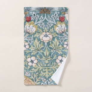 William Morris Strawberry Thief Light Design Hand Towel