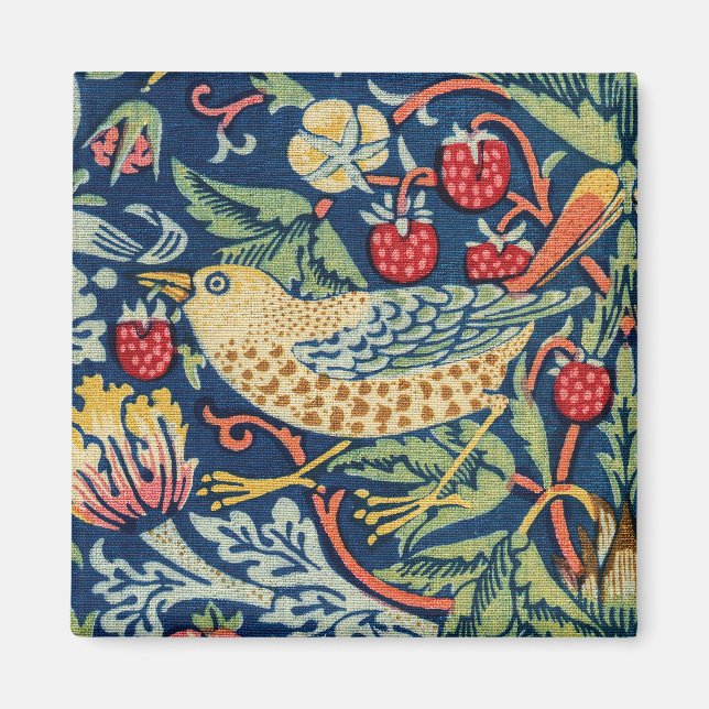 William Morris - Strawberry Thief Magnet (Front)