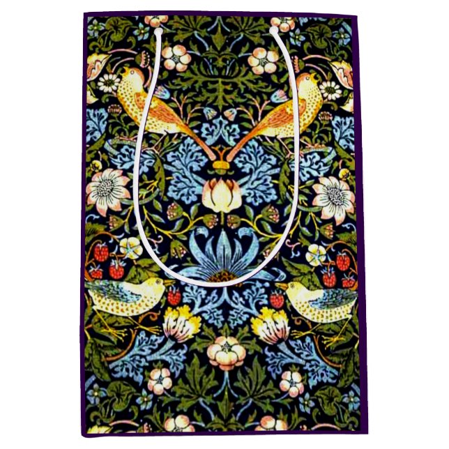 William Morris - Strawberry Thief Medium Gift Bag (Front)