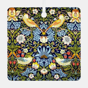 William Morris, Strawberry Thief, Metal Ornament
