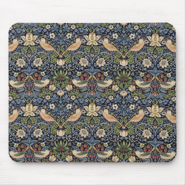 William Morris Strawberry Thief Mouse Pad (Front)