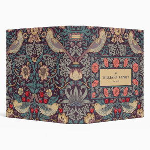 William Morris Strawberry Thief Pattern Binder