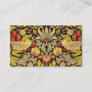 William Morris Strawberry Thief Pattern Business Card