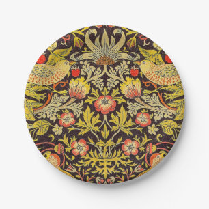 William Morris Strawberry Thief Pattern Paper Plate