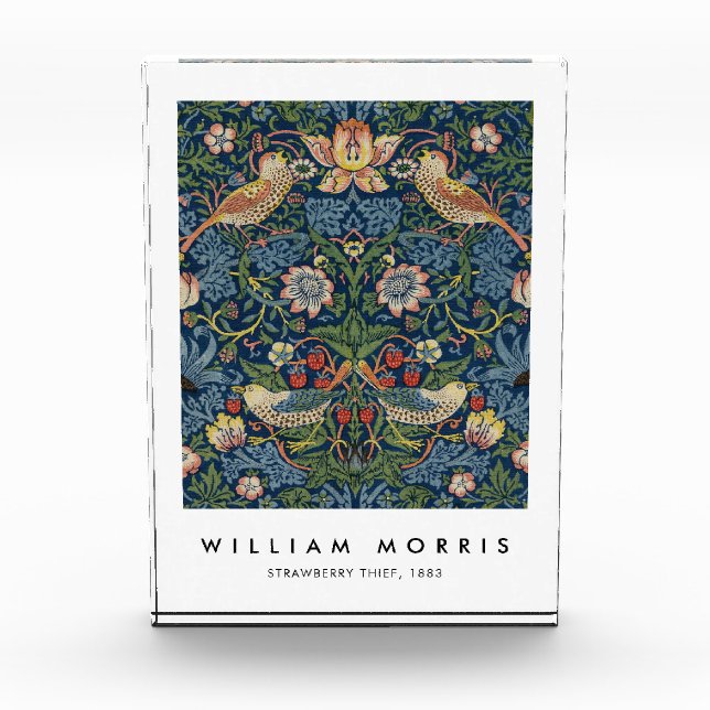 William Morris Strawberry Thief Photo Block (Front)