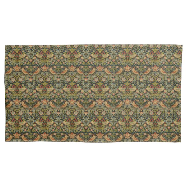 William Morris: Strawberry Thief Pillowcase (Front)