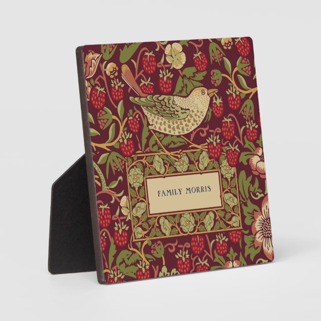William Morris Strawberry Thief Plaque (Front)