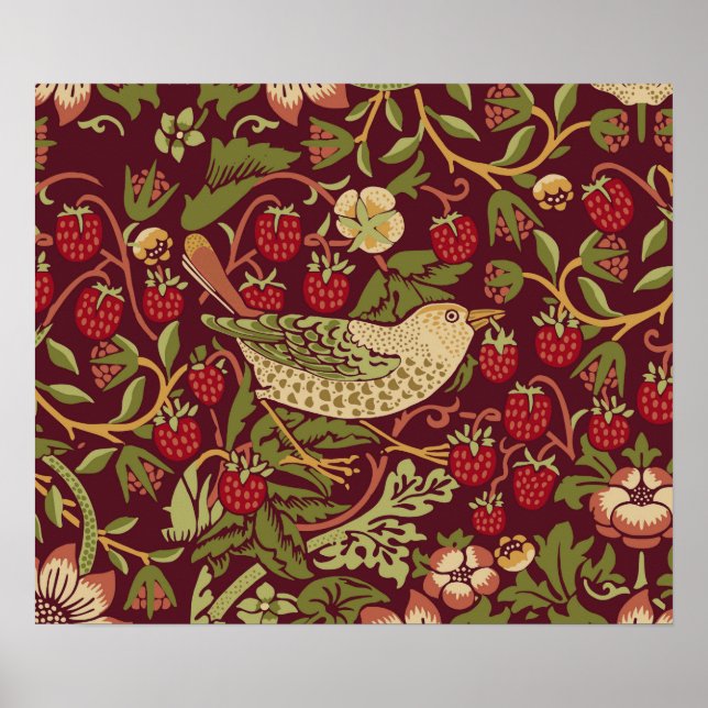 William Morris Strawberry Thief Poster (Front)