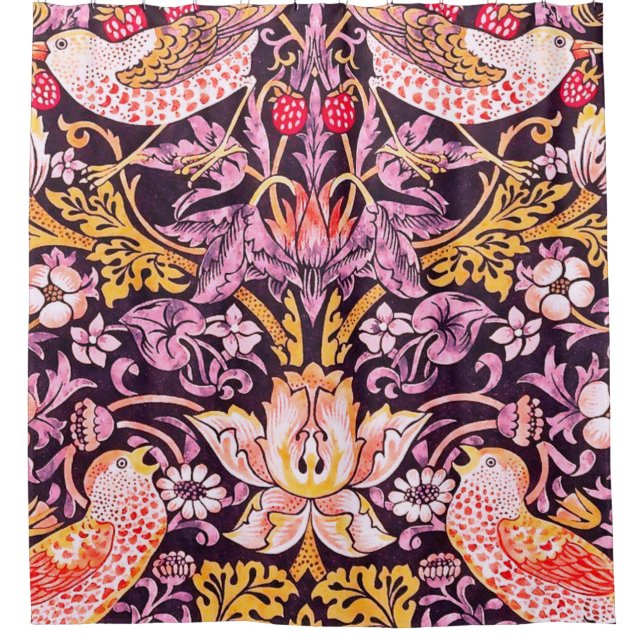 William Morris Strawberry Thief Purple Version (Front)