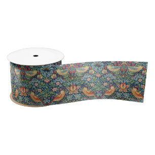 William Morris - Strawberry Thief Satin Ribbon