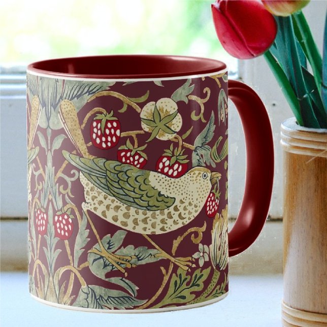 William Morris Strawberry Thief Textile Pattern Mug (Creator Uploaded)