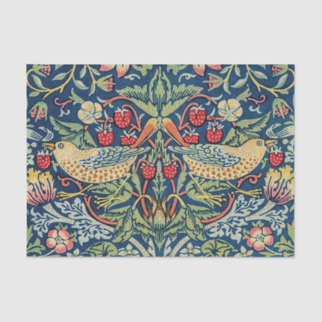William Morris - Strawberry Thief Tissue Paper (Front)