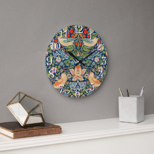 William Morris Strawberry Thief Wall Clock