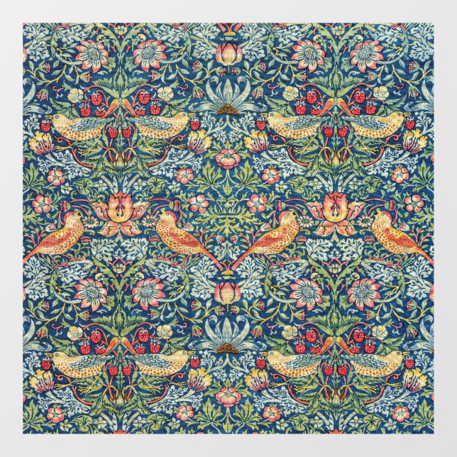 William Morris - Strawberry Thief Window Cling (Sheet)