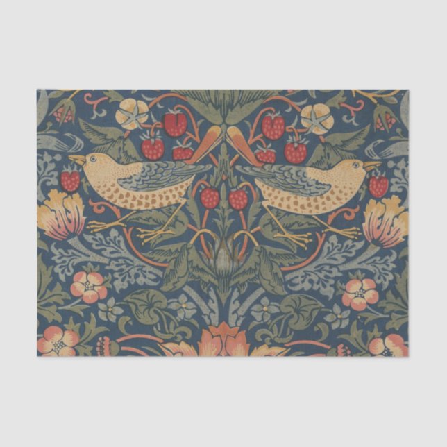William Morris Strawberry Thieves Birds Tissue Paper (Front)