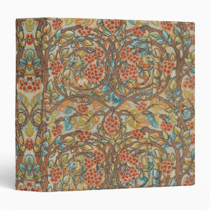 William Morris Style Cottagecore Squirrel Floral  Binder
