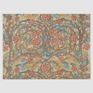 William Morris Style Cottagecore Squirrel Floral  Tissue Paper