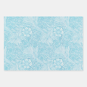 William Morris Style papier d'enveloppement bleu V