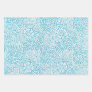 William Morris Style papier d'enveloppement bleu V