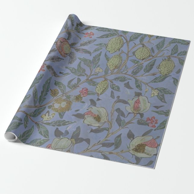William Morris Style  Wrapping Paper (Unrolled)
