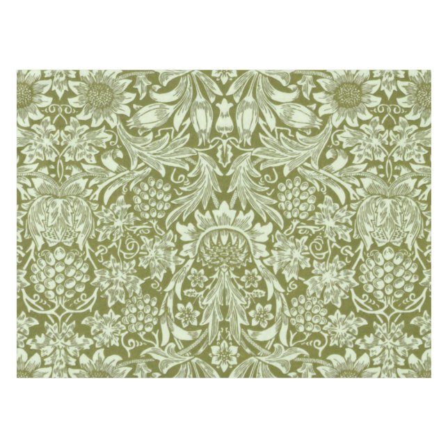 William Morris “Sunflower” 2 Tablecloth (Front (Horizontal))