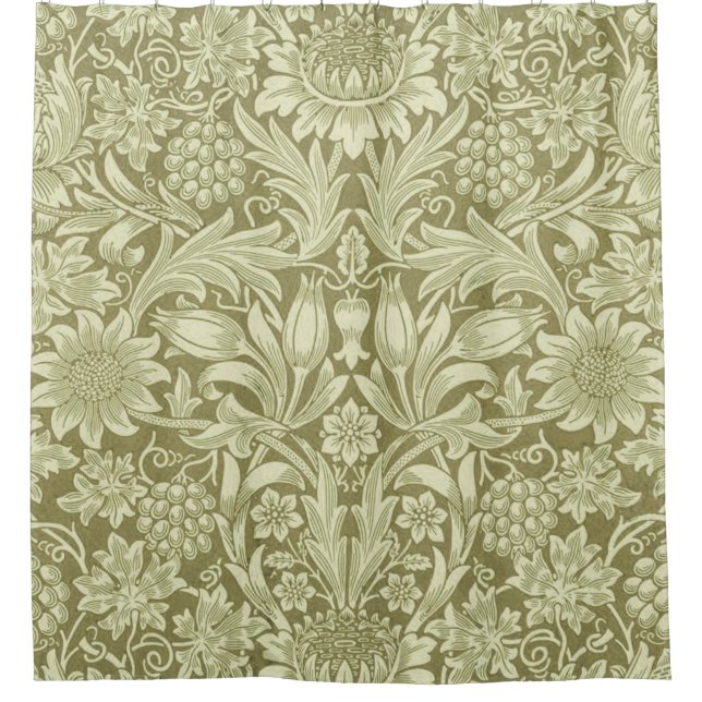 William Morris Sunflower Green Flower  (Front)