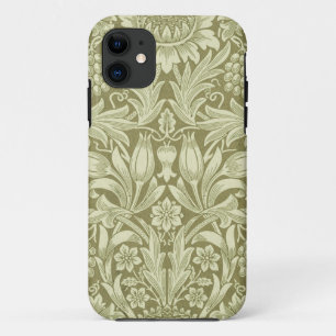 William Morris Sunflower Green Flower  iPhone 11 Case