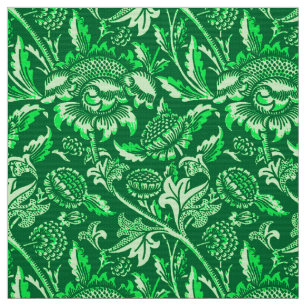 William Morris Sunflowers, Emerald Green Fabric