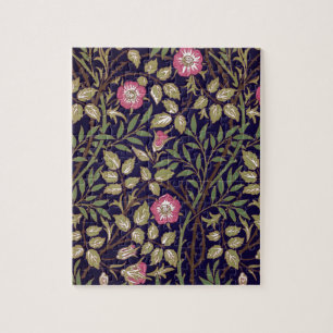 William Morris Sweet Briar Floral Art Nouveau Jigsaw Puzzle