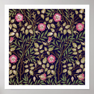 William Morris Sweet Briar Floral Art Nouveau Poster