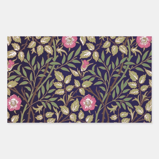 William Morris Sweet Briar Floral Art Nouveau Sticker (Front)