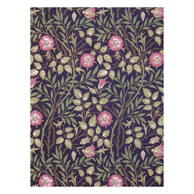 William Morris Sweet Briar Floral Art Nouveau Tablecloth (Front)