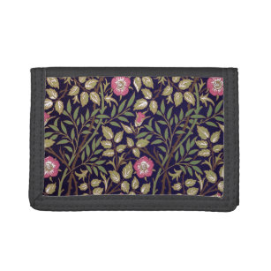 William Morris Sweet Briar Floral Art Nouveau Tri-fold Wallet