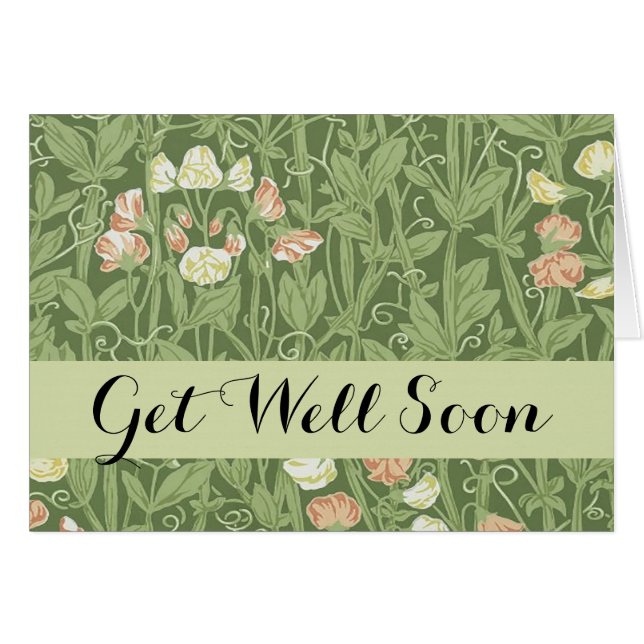 William Morris Sweet Pea Floral Design (Front Horizontal)