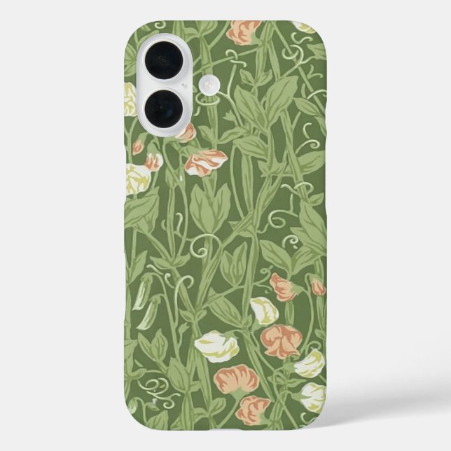 William Morris Sweet Pea Floral Design Case-Mate iPhone Case (Back)