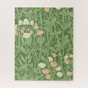 William Morris Sweet Pea Floral Design Jigsaw Puzzle