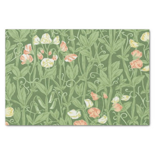 William Morris Sweet Pea Floral Design Tissue Paper