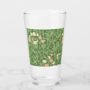 William Morris Sweet Pea Pattern Vintage Botanical Glass