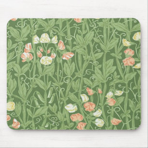 William Morris Sweet Pea Pattern Vintage Botanical Mouse Pad