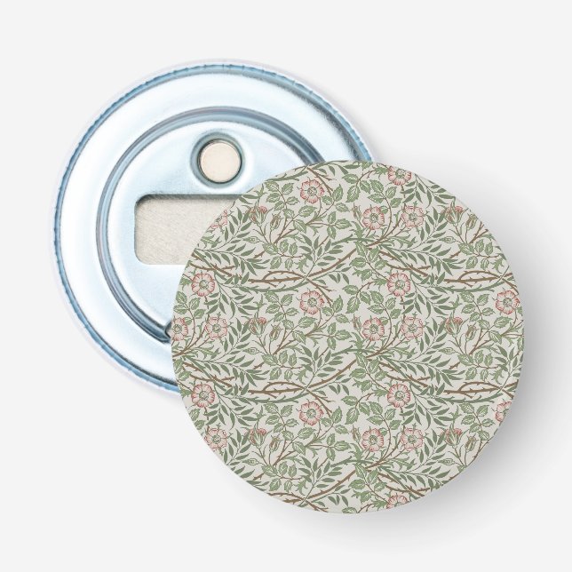 William Morris Sweetbriar Floral Art Nouveau Bottle Opener (Front)