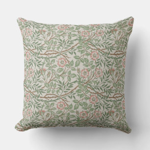 William Morris Sweetbriar Floral Art Nouveau Outdoor Pillow