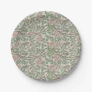 William Morris Sweetbriar Floral Art Nouveau Paper Plate