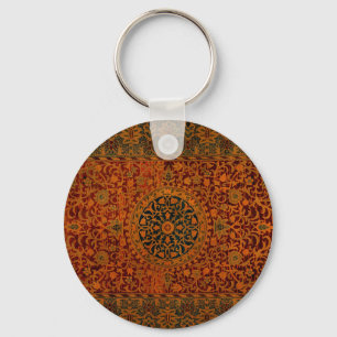 william morris tapestry carpet rug artwork keychain
