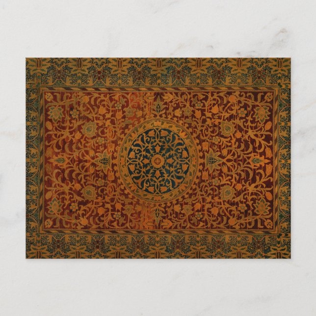 William Morris Tapestry Carpet Rug Postcard (Front)