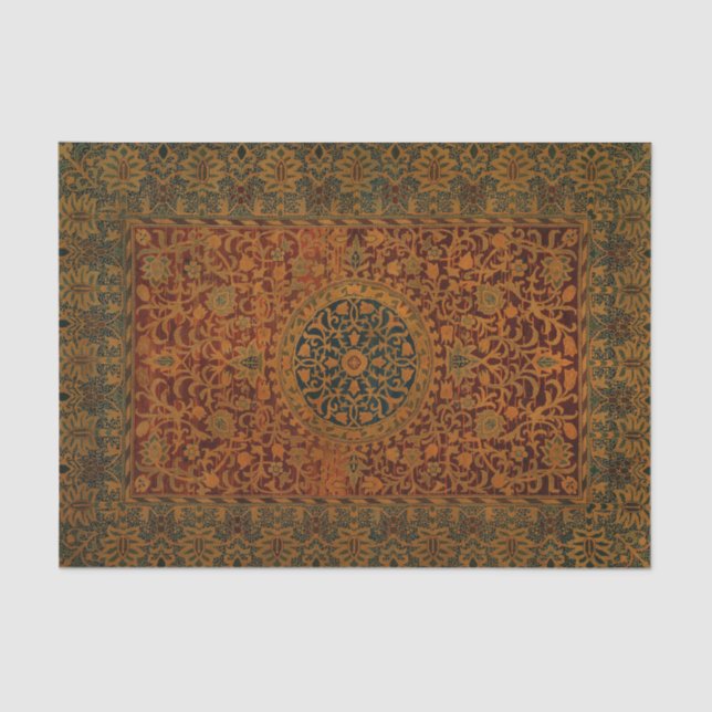 William Morris Tapestry Carpet Rug Tissue Paper (Front)