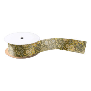 William Morris The Cherwell Design For Velveteen Satin Ribbon