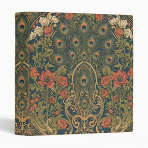William Morris The Peacock Vintage Art Nouveau Binder