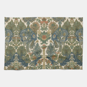 William Morris The Peacock Vintage Art Nouveau Kitchen Towel